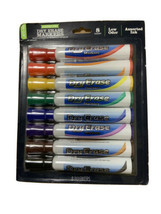 Rainbow MULTI-COLORED Chisel Tip Dry Erase Marker Eight Pack Lot Of 2 - £10.97 GBP