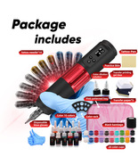  Tattoo Machine Set Wireless Tattoo Pen 1600 mAh Tattoo Full Set of Tools - €61,71 EUR