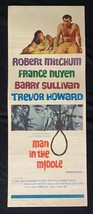 Man In The Middle Movie Poster 1964 Robert Mitchum - £100.28 GBP
