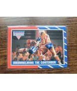 1991 Topps American Gladiators #35 Overwhelming The Contender - Joust-Fr... - $41.29 MXN