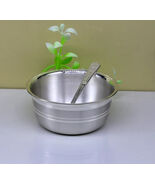 999 solid sterling silver bowl spoon stay baby/kids healthy, silver vess... - €230,38 EUR