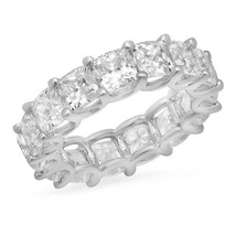 Make Your Own Princess Cut diamond Eternity Band! Custom metal &amp; diamond size - £2,908.63 GBP+