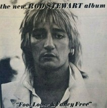 Rod Stewart Foot Loose &amp; Fancy Free AD 1977 Vintage Artwork Pop Rock Music - £10.48 GBP