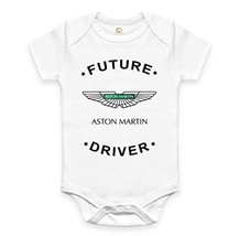 Rare New Future Aston Martin Driver Auto Baby Clothes Funny Bodysuit Onesie Romp - $19.92