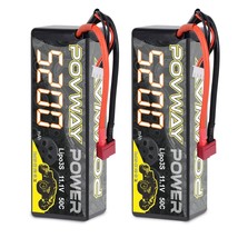 3S Lipo Battery, 5200Mah 11.1V 50C Rc Battery With Deans T Plug Hardcase Lipo Ba - £65.82 GBP