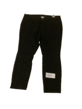 JUNAROSE Leopard Flocked Black Slim Jeans UK 26 L32 PLUS Size (ph19) - $42.99