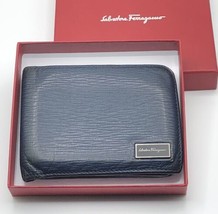 Salvatore Ferragamo Bifold Black Leather Wallet Made in Italy - £71.43 GBP