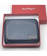 Salvatore Ferragamo Bifold Black Leather Wallet Made in Italy - £69.85 GBP