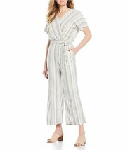 Nwt Jones New York Linen Stripes Belted Jumpsuit Size L Size Xl $140 - £47.60 GBP+
