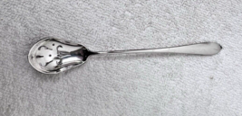Patria Sterling INTERNATIONAL SILVER 1918 Olive Spoon Pierced 5 3/4&quot; Handle - $58.91