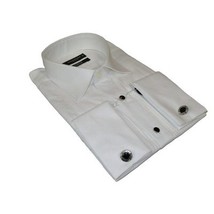 Men's Makrom Turkey Formal Tuxedo Shirt Cotton Lay-down 5676-420 White image 4