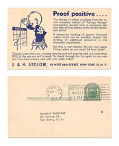 UX39 Philatelic Illustrated Advertising Postal Card J H Stolow Stamps Ne... - £7.90 GBP