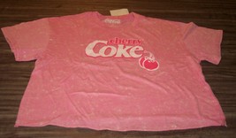 Women&#39;s Teen COCA-COLA Cherry Coke Pink TIE-DYE Skimmer T-shirt 2XL New w/ Tag - £15.82 GBP