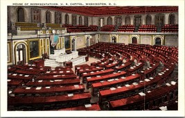 Washington D.C. House of Representatives Capitol UNP 1915-1930 Antique Postcard - £5.91 GBP