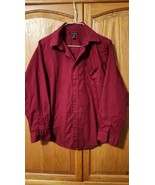 George Youth 2XL (18) Maroon Long Sleeve Button Up Shirt  - $13.53 CAD