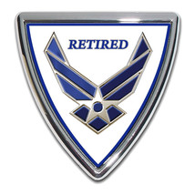 Air Force 3" Inch Military Logo Chrome Auto Medallion Emblem - $39.99