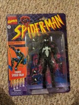Spider-Man Retro Marvel Legends Symbiote &quot; Black Suit&quot; Spider-Man 6&quot; Af Hasbro - £29.98 GBP