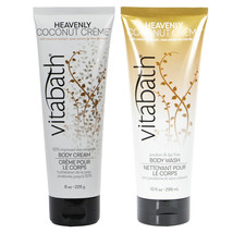 Vitabath Heavenly Coconut Creme Body Wash and Body cream  DUO Gift SET - £21.50 GBP