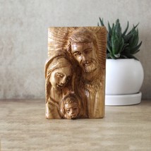 Perfect Religious Gift, Olive Wood Sculpture of the Holy Family, Josef, ... - £79.91 GBP