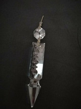 15Pcs Cutting Crystal Glass Pendant Hanging Prisms 4&quot; Chandelier Lamp Part Chain - £16.32 GBP