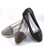 Chic By Lady Couture Sky Silver Embellished Dress Comfort Loafers  - £23.72 GBP