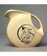 Vintage 1990s Yellow Dancing Lady Fiestaware Disc Pitcher  - $202.64 CAD