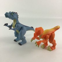 Fisher Price Imaginext Dinosaur 6&quot; Figures Velociraptor Allosaurus Lot Dino Toy - £23.75 GBP