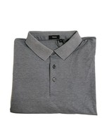 THEORY SHORT SLEEVE ATLAS PIQUE 2 POLO SHIRT BALTIC WHITE XL - $39.55