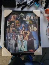 Framed Star Wars Collage Wall Decor Art - New &amp; Sealed! Collector&#39;s Item! - £40.51 GBP