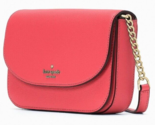 Kate Spade Kristi Chain Flap Crossbody Bag Coral Leather Purse KA698 NWT... - £65.16 GBP