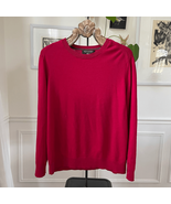 Banana Republic Baruffa Italian Merino Wool Garnet Red Crewneck Sweater XL - $32.40