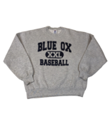 Vintage Bangor Blue Ox Baseball Gray Crewneck Sweatshirt Large Northeast... - $108.65 CAD