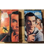 James Bond 007 VHS Lot - Dr. No, From Russia, Golden Gun, Octopussy, View to a K - $21.78