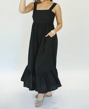 Entro vacay beauty midi dress in Black - size L - £27.41 GBP