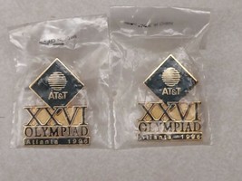 Vintage Olympic Pin Atlanta 1996 XXVI Olympiad AT&amp;T Metal Pinchback  - £15.42 GBP