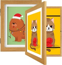 Morcheiong Kids Art Frames 8.5 X 11 Inches Home Office Artwork, 2 Pack Wood - £35.13 GBP