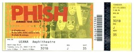 Etui Phish Pour Untorn Concert de Ticket Stub Juillet 15 2003 Sel Lake V... - £40.21 GBP