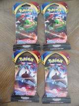 Pokemon Trading Card Game: Sword and Shield Sleeved Booster Pack-Lot of 4 - £18.88 GBP