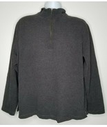 J. Crew Mens Size XLSweater Gray Turtleneck Quarter 1/4 Zipper Pullover ... - $18.99