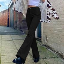 Vintage Brown Y2K Jeans Flare Denim Pants - £14.65 GBP