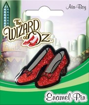 The Wizard of Oz Movie Ruby Slippers Image Thick Metal Enamel Pin NEW UNUSED - £6.14 GBP