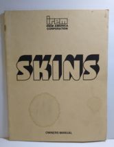 Skins Arcade Game Owners Manual Original Video Game Repair Information 1... - $11.88