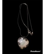 Ocean Heart Silver Necklace  sterling silver 926 - $160.18 CAD