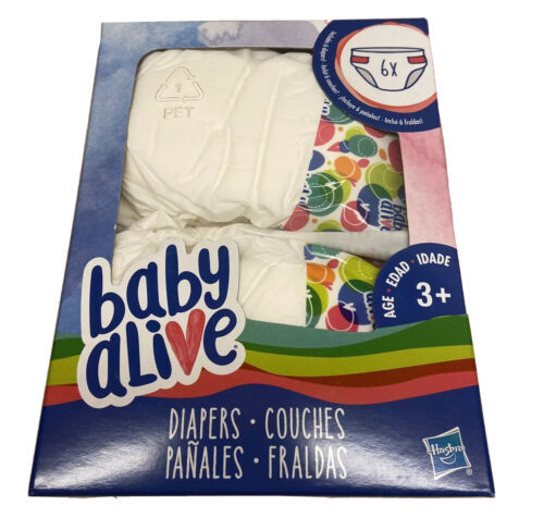 Baby Alive Diapers Pack 6 Count Sealed Doll Fun Play Kids Change Pants ...