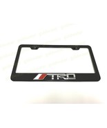 3D //TRD Badge Emblem Black Powder Coated Metal Steel License Plate Fram... - $23.92