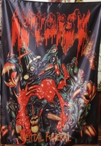 AUTOPSY Mental Funeral FLAG CLOTH POSTER BANNER CD DEATH METAL - £15.63 GBP