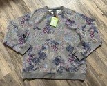 W Houston White Sweatshirt Size XXL Target Floral - £20.43 GBP
