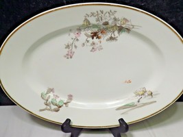 Antique Haviland Limoges Platter Hand Painted Cactus &amp; Water Lily Flower... - £38.83 GBP