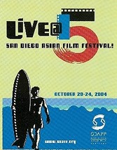 5th Annual San Diego Asian Film Festival 2004 Promo Card - £2.35 GBP