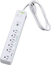 6 Grounded Outlets, Indoor Wi-Fi Smart Surge Protector, Wion 50051. - £24.97 GBP